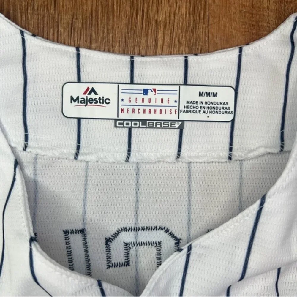 NWT Majestic MLB GENUINE MERCHANDISE COOL BASE Yankees #24 SANCHEZ Jersey MEDIUM